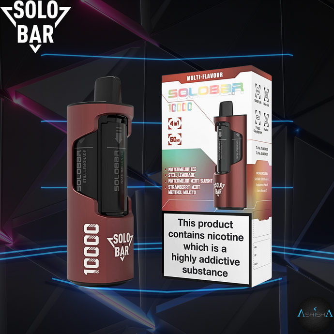 Solobar multi flavors 10k Puff Disposable Vape 5%