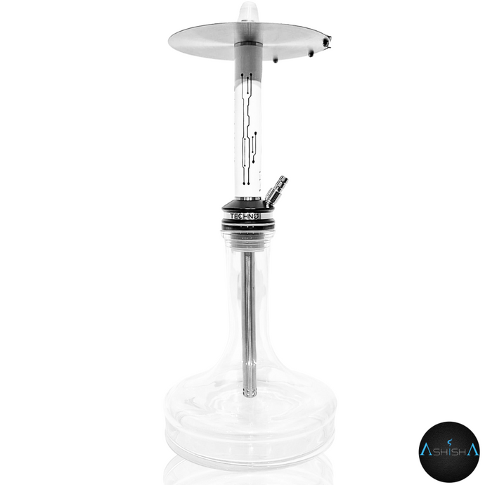 TECHNO 1PIPE SHISHA WHITE