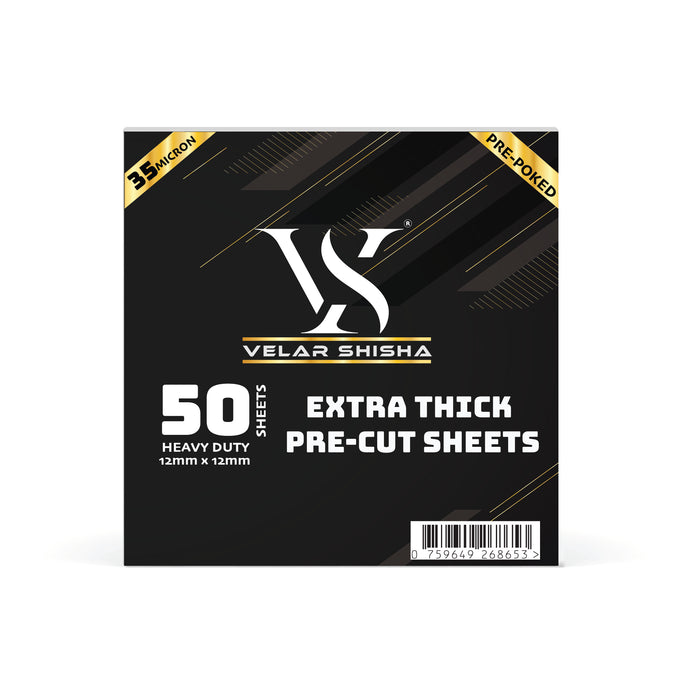 VS SHISHA FOIL PUNCHED – 35 MICRON – 50 SHEETS