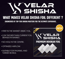 Load image into Gallery viewer, VS SHISHA FOIL PUNCHED – 35 MICRON – 50 SHEETS
